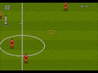 une photo d'Ã©cran de European Club Soccer sur Sega Megadrive